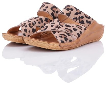 Gemini Damen Leo Pantolette beige