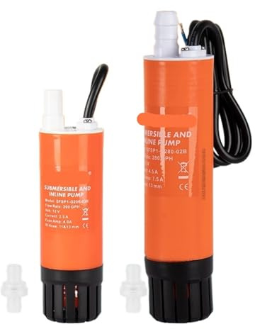 1pc Linear Pump 12v DC Submersible Pump Oil RV Yacht Add water Booster pump Food grade material(SFSP1-G200-03B)