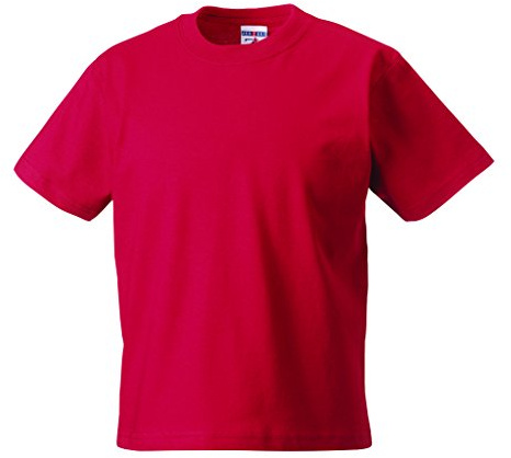 Jerzees Mädchen T-Shirt Rot Rouge - Classic Red