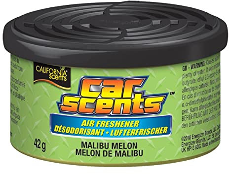 California Car Scents Duftdose für das Auto. Duftrichtung: Malibu Melon (Melone)
