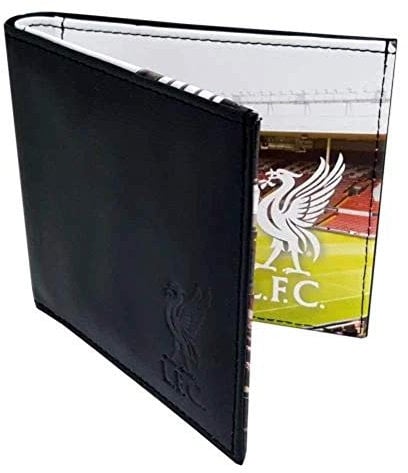 Liverpool FC Ledergeldbörse mit geprägtem Vereinswappen Stadium Print