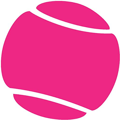Samunshi® Wandtattoo Tennisball Wandaufkleber Tennisball 20 x 20cm pink