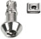 RACEFOXX - Set di 8 chiusure rapide, chiusure per rivestimento moto, viti a esagono incasso/dentatura interna, 14 mm, in acciaio