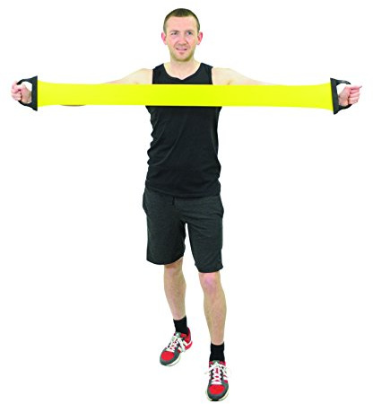 idapt Resistance Exercise Band with Integral Handles for Improved Grip. Ideal for use during Rehabilitation when building up muscle strength. Multitude of uses and exercises. Comes in 2 lengths. High Quality.
