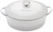 Denby - Natural Canvas White Cast Iron Casserole Dish - Dutch Oven, Oven Safe Pot, Enamelled - 28cm, 4.25L Capacity - Oval