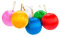 BESTOYARD 6pcs Christmas Baubles 5CM Christmas Tree Hanging Ball Ornaments Holiday Wedding Party Decoration