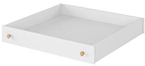 Furniture24 Schublade Story SO9 für Bett Weiß/Nash Eiche Mädchenzimmer Kinderzimmer