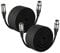 EBXYA XLR Microphone Cable - 30M/100FT 2 Packs - Balanced XLR Male to Female Stage Patch Cable for Microphone Audio Mixer