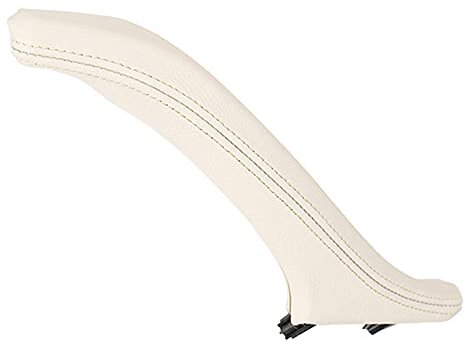Hacreyatu Leder-Seitentürgriff für BMW 5er-Serie, rechte Seite Beifahrerinner-Türgriff, Ersatz für BMW F10 F11 F18 520 523 525 528 530 535 2010–2017 (oyster, rechts)