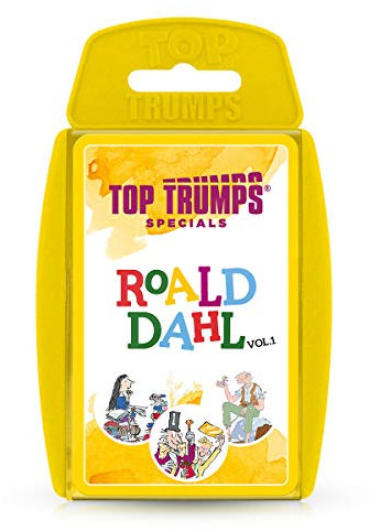 Top Trumps Roald Dahl Vol.1 Specials Kartenspiel, Spiel mit gloriumptiösen Charakteren aus Matilda, The BFG, Charlie und die Schokoladenfabrik und Willy Wonka, Geschenke für Jungen und Mädchen ab 6
