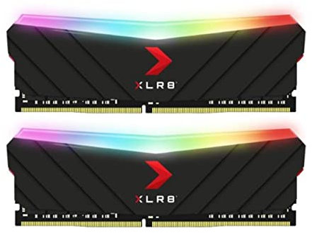 PNY Kit de Modules Mémoire RAM pour Ordinateur de Bureau 32GB (2x16GB) XLR8 Gaming Epic-X RGB DDR4 3600MHz – (MD32GK2D4360018XRGB) Noir