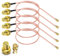 TUOLNK UFL SMA Koaxkabel Buchse auf U.FL IPX RF Koaxial RG178 Pigtail Jumperkabel für WiFi Router Antenne Mini PCI zu Bulkhead Low Loss Extender Kabel 12 Zoll (30cm) 5 Stück