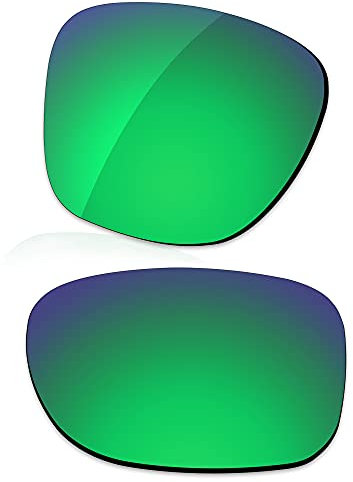 LenzReborn Polarisierte Linse Ersatz für Oakley Latch SQ Asian Fit OO9358 Sonnenbrille – mehr Optionen Gr. Einheitsgröße, Rasengrün – polarisiert, verspiegelt