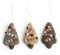 Gry & SIF handgemachte Weihnachtsanhänger aus Filz, Weihnachtsdeko zum Aufhängen, Anhänger, Zierschmuck für den Christbaum, Baumschmuck | Anhänger Weihnachtsbäume 3er Set