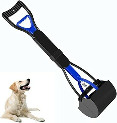 Garden Mile Heavy Duty Dog Pooper Scooper Long Handle Foldable Poop Scoop for Dogs Cats Poo Picker Grabber Dog Long Handle Dog Poop Scooper Poo Scooper for Dogs Cats Rabbits