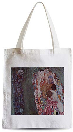 Fabulous Grand Sac Shopping Plage Etudiant Gustave Klimt/Vie et Mort