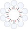Ciieeo 10pcs Blank Chinese Style Round Silk Fan DIY Unpainted Silk Fan Creative Painting Blank Fan Round Colorable Silk Fan for Art Craft Making Supplies