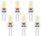 6 Pack G4 LED Bulbs 2W, AC/DC 12V, Equivalent to G4 20W Halogen Bulb, Cool White 6000K, 200LM, Non-Dimmable, Bi-Pin Base Energy Saving Bulb, for Home Lighting, Chandelier, Cabinet