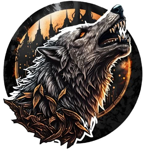 Samunshi Wikinger Wolf Fenrir Aufkleber Autoaufkleber für Motorrad Fahrrad Roller oder Auto Sticker Fahrrad MTB Mountainbike Rennrad Viking (47x50cm Wikinger Wolf Fenrir)