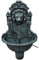 Moderne Brunnen Garten, Wandbrunnen Löwenkopf Design Leichtes Gewicht + Witterungsbeständig Kunststoff Geeignet für den Innenbereich Grün, 41 x 22,5 x 65 cm
