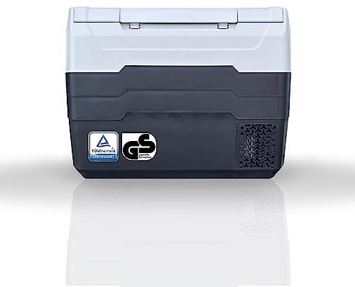 RGBer® TG-Serie| Auto Kühlbox, Kompressor Kühlbox 40 Liter, 2in1 Doppelzone Kühl- & Gefrierfach, 12/24 V 230V Kühlung bis -20 °C für Auto, LKW, Camping.