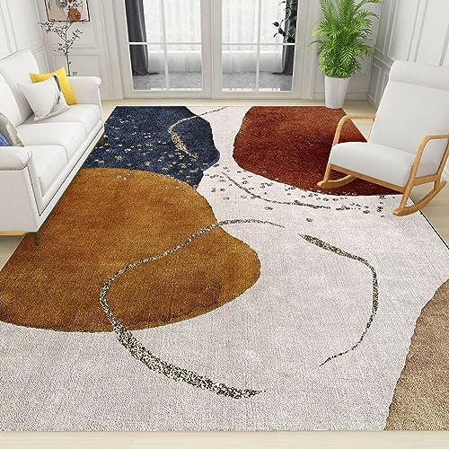 YEMYOR Italienischer Teppich Mit Minimalistischer Kunst Und Farbdekoration, Leicht Zu Reinigender Teppich Für Jungen Und Mädchen, Kinderzimmer, Wohnzimmer, Teppiche-80x150cm