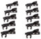 10 Pieces Portable Microphone Lapel Tie Lavalier Mic Metal Clip Holder 12mm
