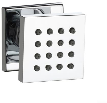 Pulvérisateur de corps de douche, douche carrée en laiton massif, buse de massage, pommeau de douche mural