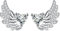 Arrebol Engelsflügel Ohrringe 925 Sterling Silber für Damen Engel Ohrstecker Original Schmuck Für Frauen Geschenk