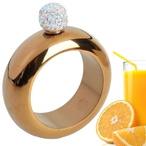 Bracelet flasque – Flasque en acier inoxydable, bracelet en acier inoxydable, flasque de 96,2 g, bracelet pour anniversaire de danse, whisky, festival de musique.