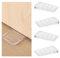 4 Pack Möbelkeile Gummi Türkeil Rutschfest Türstopper Keile Kunststoff Türstopper Kunststoffkeile Ausgleichsplättchen zum Nivellieren Unebener Tische, Kommodenbeine, Toiletten und Mehr Möbel