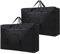 LURVOUS 2 bolsas de almacenamiento grandes de 100 L con cremalleras, bolsas de mudanza, bolsas de embalaje, bolsa de almacenamiento de ropa, almacenamiento debajo de la cama, bolsas de almacenamiento