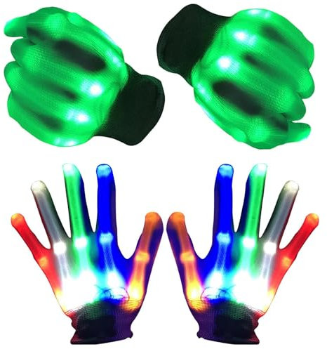 Paire de gants dans le noir, accessoires pour cheveux, costume, gants pour, ficelle idiote pour, jouets sensoriels lumineux pour garçons, gadgets futuristes, gants lumineux, idées cade