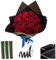 20pcs Glitzer Rosen Bouquet, 9,5 Zoll glänzende Glitzerblumen Bouquet, DIY Fake Roses mit STEM, Wickelbänder und Packpapier zum Jubiläum, Engagement, Hochzeit, Rot, Rot