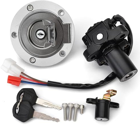 JNCGESW per Yamaha XT660 XT660Z Tenere MT03 MT-03 YZF R6 R6 YZF-R1 R1 XJ6 XJ6F XJ6N FJ09 FZ09 FZ07 FZ8 FZ1,Interruttore di accensione, serratura del sedile, chiave