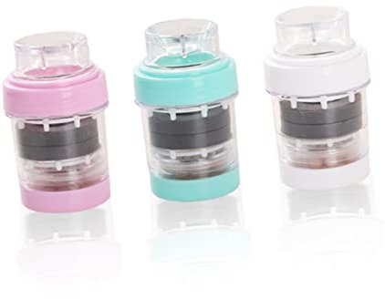 KONTONTY Magnetischer Wasserhahn Wasserfilter Zertifiziert Mit Frontlader Küchenwasserfilter Aus Lebensmittelechtem Material Kompatibel Bis 3cm Auslass Für Reines Trinkwasser Und Kochen