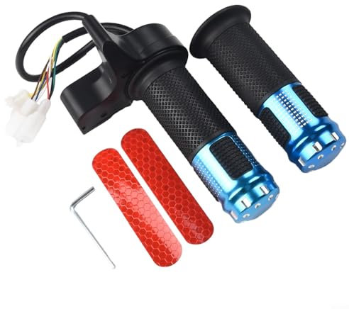 Mango de acelerador de motocicleta resistente, diseñado para un máximo control y seguridad (azul)