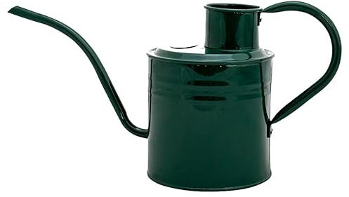 Kent & Stowe 2 Liter Vintage Gießkanne in dunkelgrün – Verzinkte Stahlkanne für das Gießen der Zimmerpflanzen – Kanne im klassisch englischen Stil mit erhöhtem Rand