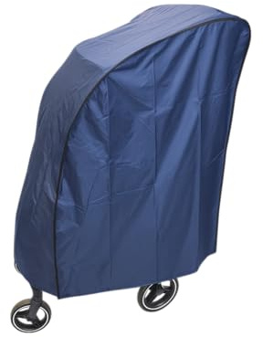 Schutzhaube von FabaCare, Staubschutzhülle für Rollatoren, Abdeckhaube, Kunststoffgarage, Plastikhaube, Bleiband für sicheren Halt, dunkelblau, Polyester, einfach zu reinigen