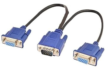 VCALDGFZ VGA ON/E auf zwei Drähte 3 6 Computer Split Screen Kabel VGA ON/E Drag Two Monitor Video HD Kabel 1 zu 2