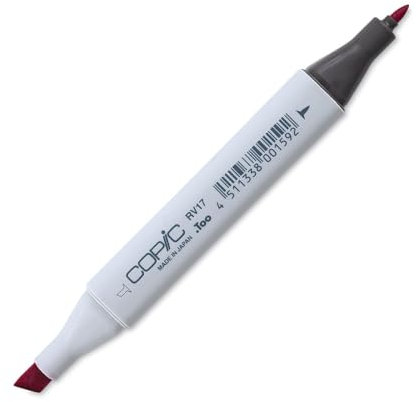 COPIC Classic Marker Typ RV - 17, Deep Magenta, professioneller Layoutmarker, mit einer breiten und einer feinen Spitze
