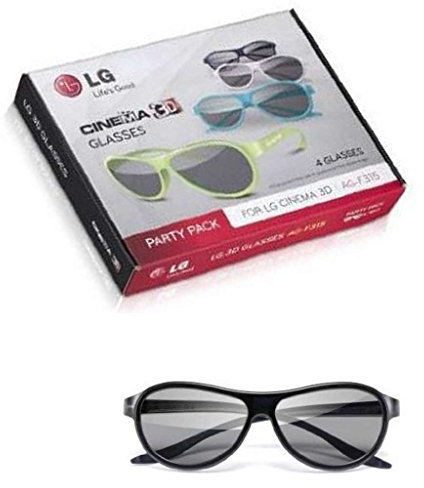LG AG-F315 3D Party Pack mit 4 Cinema 3D Brillen für LG 3D Cinema TV