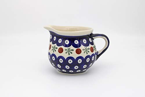 Handmade Polish Pottery Milk Jug (0.25l) Catherine Pattern
