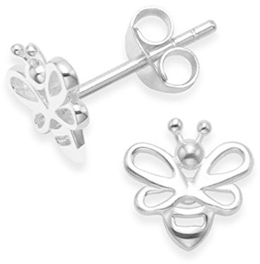 Ohrringe, Sterling-Silber, Bienen-Ohrringe – SilbernGröße: 8 x 8 mm.In Geschenkbox.