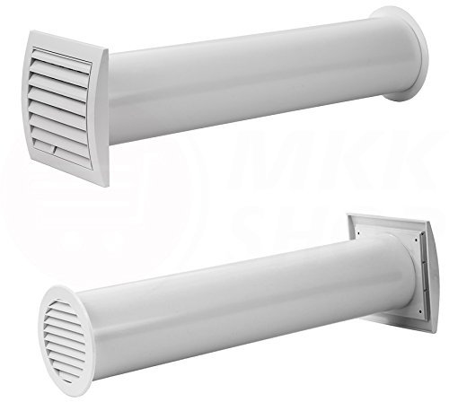 Rejilla protectora para tubo de ventilación de 100, 125 o 150 mm de diámetro con regulador