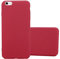 cadorabo Case works with Apple iPhone 6 PLUS/iPhone 6S PLUS in FROSTY RED - Shockproof and Scratch Resistent Plastic Hard Cover - Ultra Slim Protective Shell Bumper Back Skin