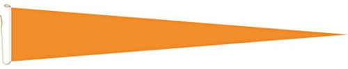 U24 Langwimpel Orange Fahne Flagge Wimpel 150 x 40 cm Premiumqualität
