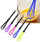 Juego de 5 batidores de plástico mini batidor Batidor de silicona Multifuncional mini Barillas Batir Batidora Manual para colorear el cabello para la cocina o teñido del cabello