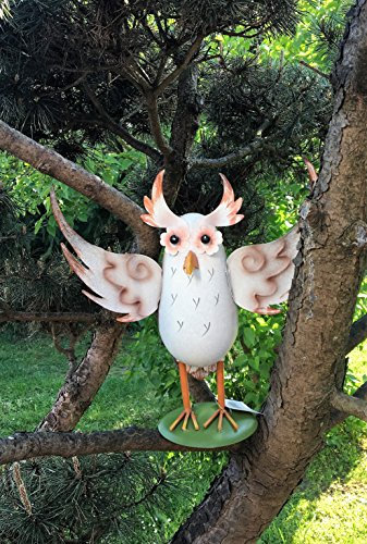 Deko Eule Metall Gartenfigur Figur
