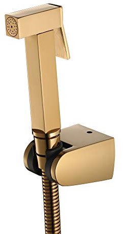 GLYYR Bidet Handbrause mit Einzelne Erkältung Bidet Sprayer Set Wandhalterung Bad Bidet WC-Sprühpistole für Persönliche Hygiene, Bodenreinigung, Intimreinigung,Gold